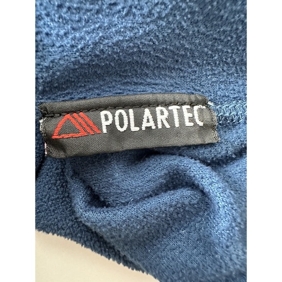 Mountain Hardwear Polartec Fleece Pullover Sweater  Men's Medium Blue 1/4 Zip - Picture 4 of 9